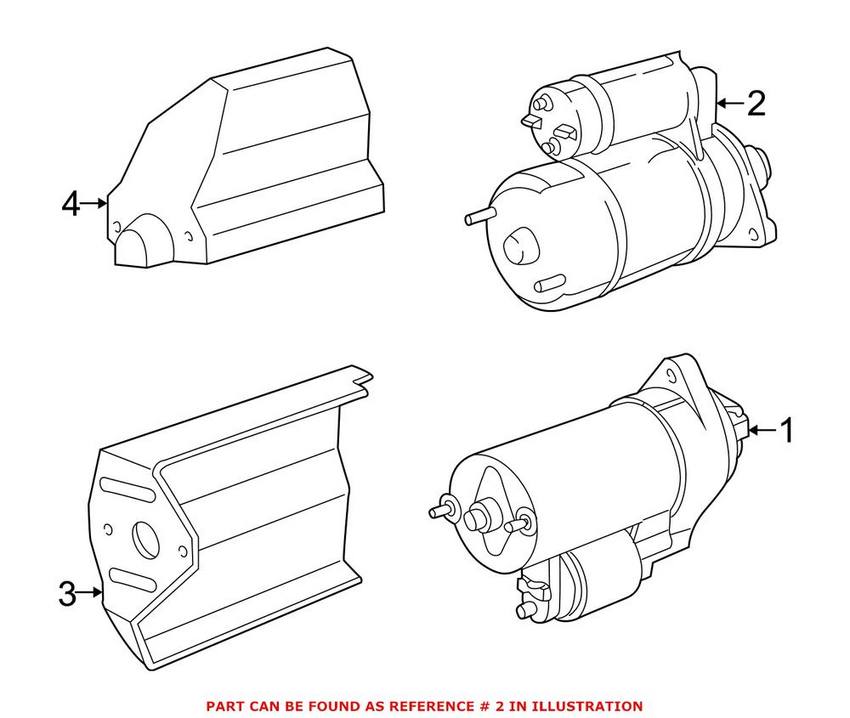 BMW Starter Motor 12411711403